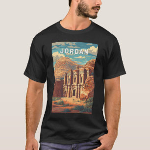 Jordan Illustration Reise Kunst Vintage T-Shirt