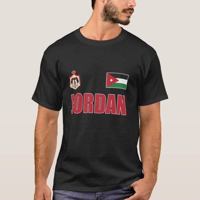 Jordan,Jordan Flag,Jordanian Kingdom,Jordan Countr T-Shirt (Vorderseite)