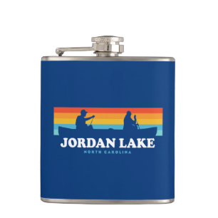 Jordan Lake North Carolina Canoe Flachmann