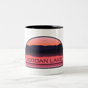 Jordan Lake North Carolina Red Sunrise Zweifarbige Tasse