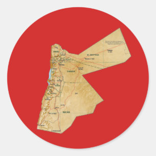 Jordan Map Sticker