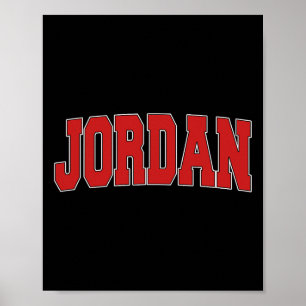 Jordan Mn Minnesota Varsity-Stil USA Vintage-Sport Poster