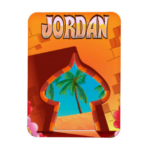 Jordan-Palast-Reiseposter Magnet