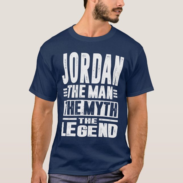 Jordan Personalisiert Name Birthday Gift T-Shirt (Vorderseite)