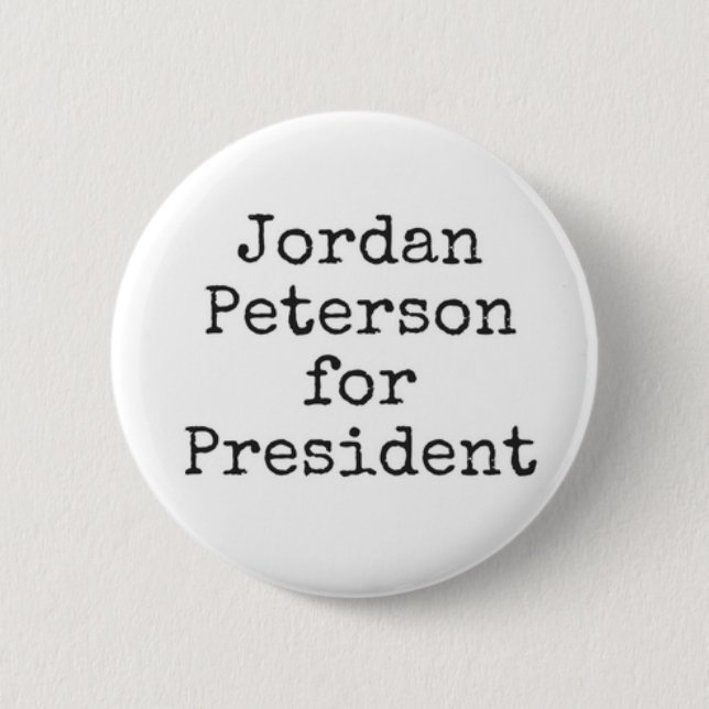 Jordan Peterson für Präsident Button (Vorderseite)