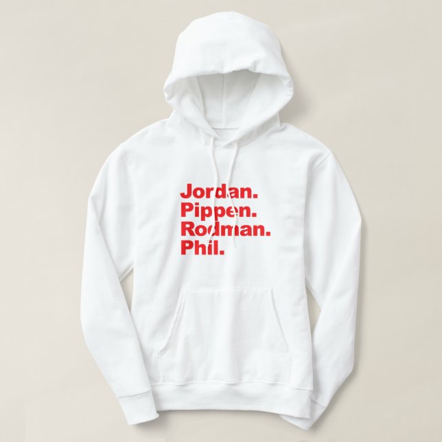 Jordan Pippen Rodman Phil Hoodie Sweatshirt (Design vorne)