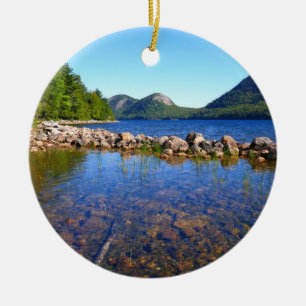 Jordan Pond I im Acadia National Park Keramik Ornament