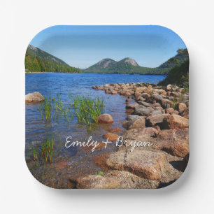 Jordan Pond II im Acadia National Park Pappteller