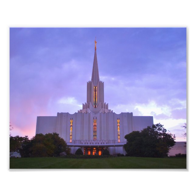 Jordan River LDS Temple Fotodruck (Vorne)