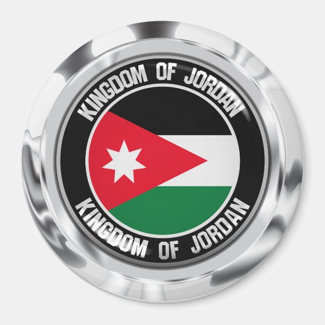 Jordan Round Emblem Magnet (Vorne)