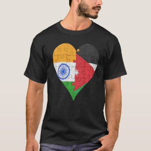 Jordanianischer Flaggenherz T-Shirt