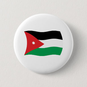 Jordanien-Flagge-Button Button