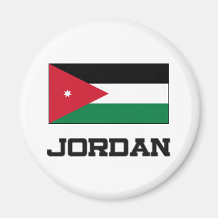 Jordanien-Flagge Magnet