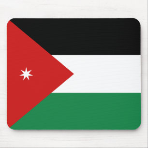 Jordanien-Flagge Mousepad