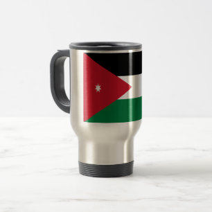 Jordanien-Flagge Reisebecher