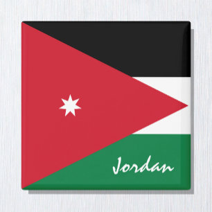 Jordanien-Flagge und Jordanien-Reisen, Urlaub/Spor Magnet