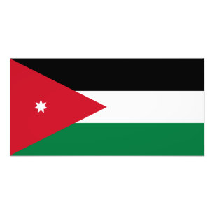Jordanien - jordanische Flagge Fotodruck