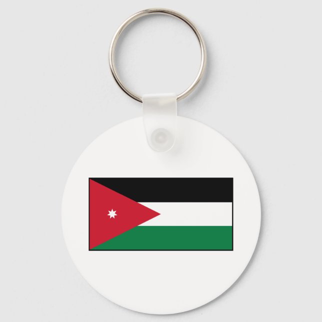 Jordanien - jordanische Flagge Schlüsselanhänger (Vorderseite)