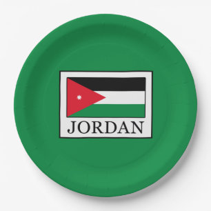 Jordanien Pappteller