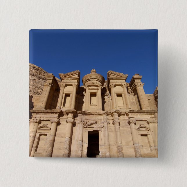 Jordanien, Petra, Das Kloster, Al Deir. Button (Vorderseite)