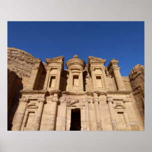 Jordanien, Petra, das Kloster, Al Deir. Poster