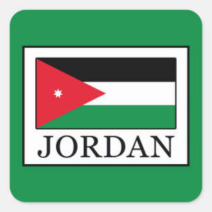 Jordanien Quadratischer Aufkleber