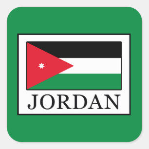 Jordanien Quadratischer Aufkleber