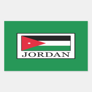 Jordanien Rechteckiger Aufkleber