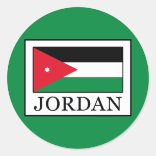 Jordanien Runder Aufkleber