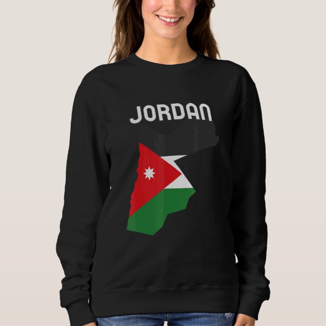 Jordanienflagge Jordaniens Unabhängigkeitstag Sweatshirt (Vorderseite)