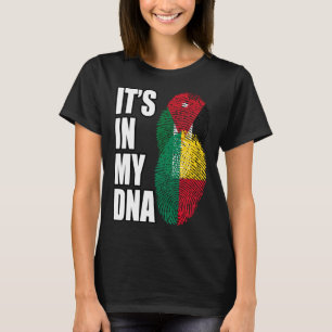 Jordanier und Benin Mix DNA-Erbe-Flagge T-Shirt