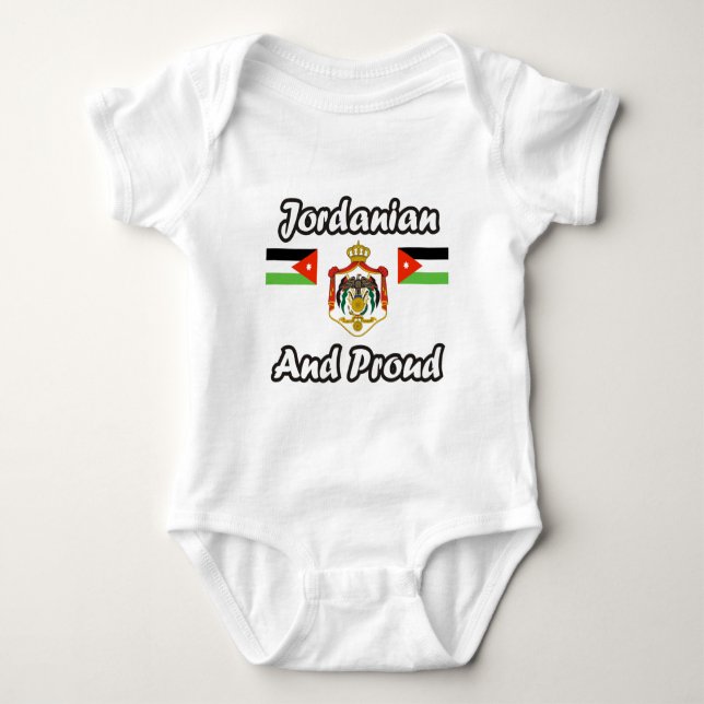 Jordanisch und stolz baby strampler (Vorderseite)