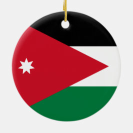 jordanische Flagge Keramik Ornament