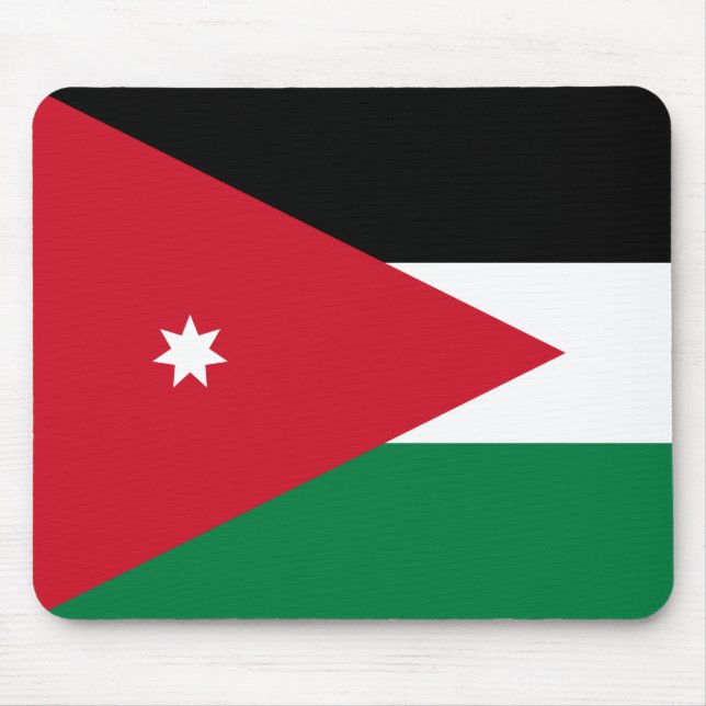 jordanische Flagge Mousepad (Vorne)