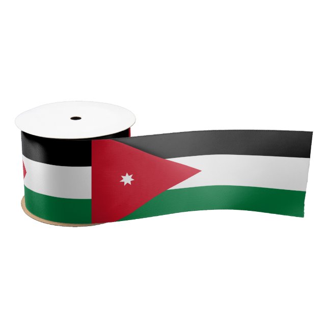 jordanische Flagge Satinband (Spule)