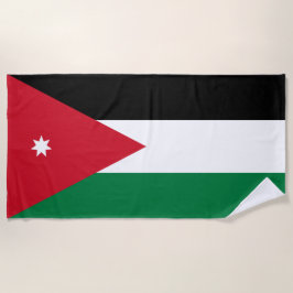 jordanische Flagge Strandtuch