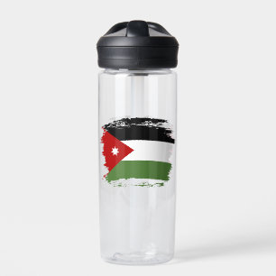 Jordanische Flagge Trinkflasche