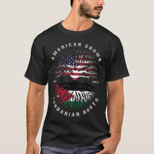 jordanische Roots-Jordan-Flagge T-Shirt