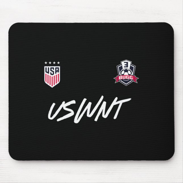Jordyn Bugg 3 Navy Uswnt offiziell lizenziert  Mousepad (Vorne)