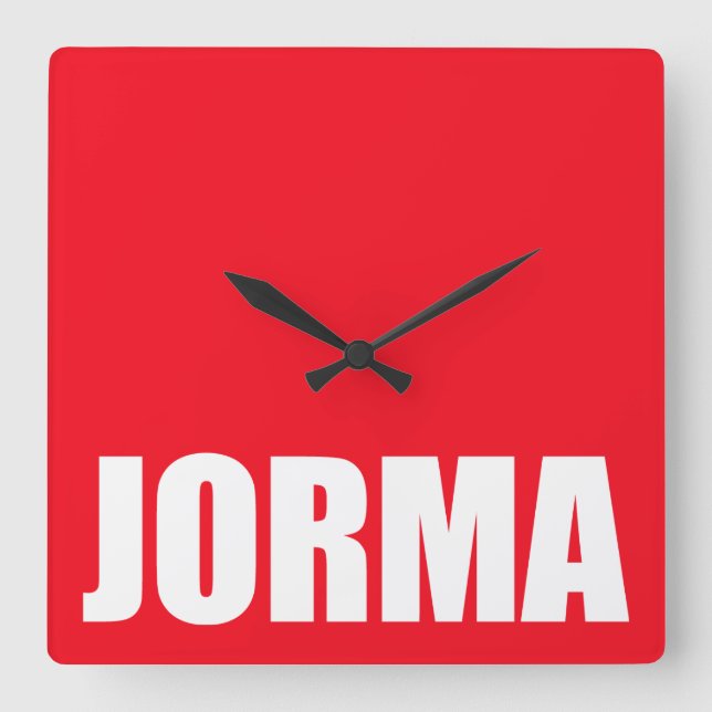 Jorma Quadratische Wanduhr (Vorderseite)