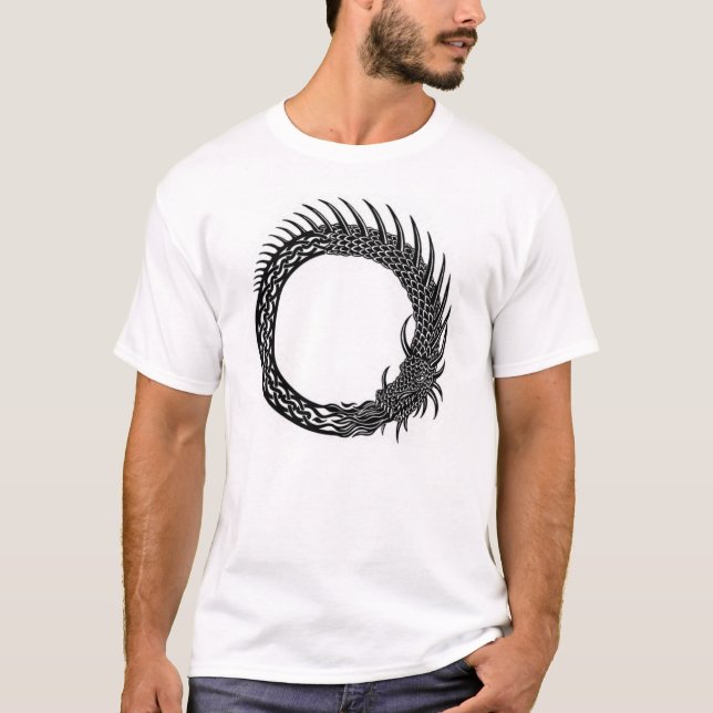 Jormungandr Weltschlangen-T-Shirt T-Shirt (Vorderseite)
