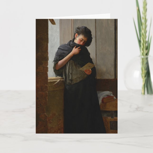 José Almeida Jr - Saudade (Longing) (1899) Karte (Vorderseite)