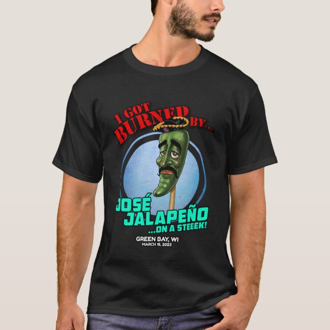 Jose Jalapeno auf einer kleinen grünen Bucht WI 20 T-Shirt (Vorderseite)