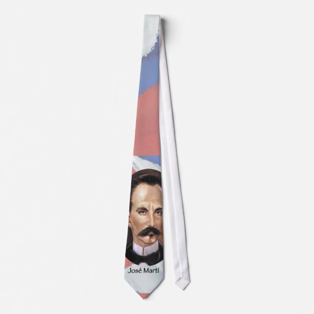 Jose Marti über kubanische Flagge Krawatte (Vorderseite)