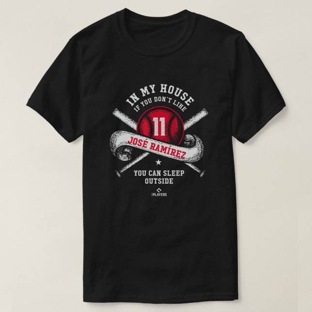 Jose Ramirez MLBPA Funny MLB Players B T-Shirt (Design vorne)