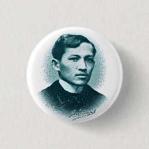 Jose Rizal (grüner Druck) Button