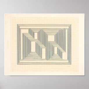 josef albers - grafisch tektonisch poster