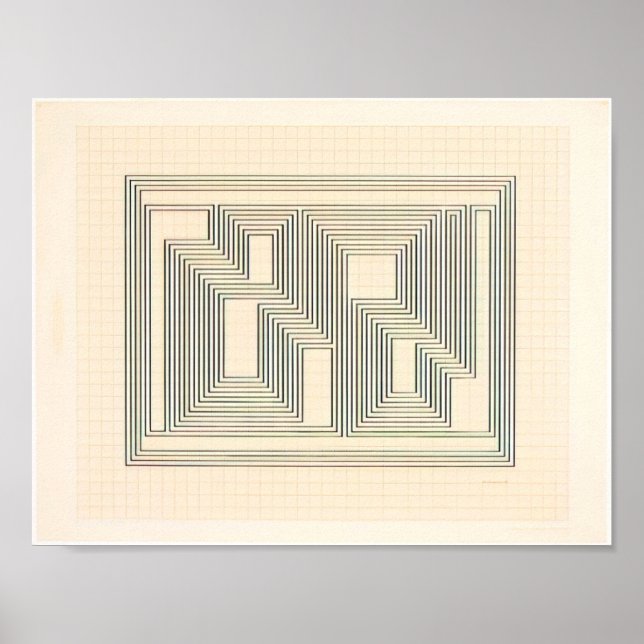 josef albers -   grafisch tektonisch  poster (Vorne)