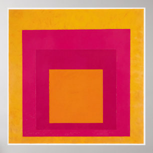 josef albers - homagestaltung zum quadrat la tehu poster