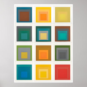 Josef Albers Kunstmalerei Poster
